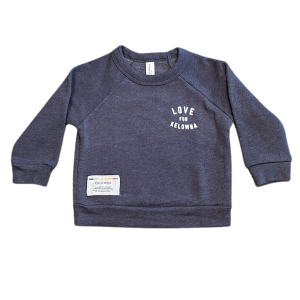 Navy 'Love For Kelowna' Toddler Crewneck