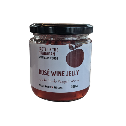 Rosé Wine Jelly with Pink Peppercorns