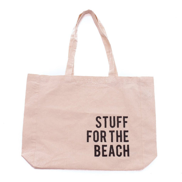 'Stuff for the Beach' Canvas Tote Bag