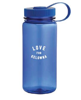 Blue 'Love for Kelowna' Reusable Water Bottle